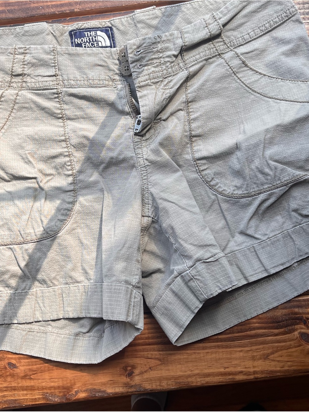 The North Face Women's Light Khaki Outdoor Ripstop Shorts